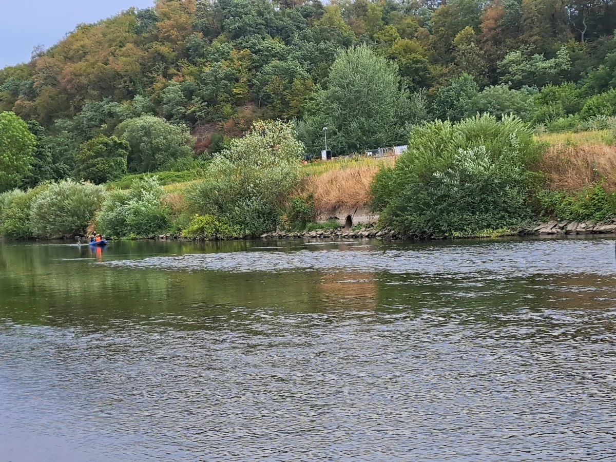Kanufahrten auf der Lahn; Lahn bei Aumenau